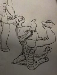 drogoz_(paladins) gay monochrome paladins tagme threesome traditional_media_(artwork) yaoi