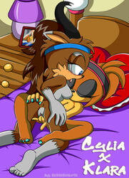 2girls antelope anthro anus ass bed bedroom blue_eyes blush breast_sucking breasts brown_fur brown_hair closed_eyes cylia_the_antelope fan_character female female_only finger_fuck fingering hair hairband hand_on_ass headband heart hedgehog hedgehoglove horn klara_the_hedgehog legs long_hair lying lying_on_person makeup mammal medium_breasts multiple_females multiple_girls nipples nude original original_character photo presenting presenting_anus presenting_pussy pussy raianonzika sex sonic_(series) sucking thighhighs thighs vagina vaginal_penetration yoga yuri