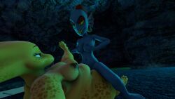 3d 3d_(artwork) 3d_model alphys anthro_on_anthro big_ass big_breasts canon_couple female/female female_on_top female_only fondling_breast grabbing_own_breast grinding lesbian lesbian_sex looking_at_another looking_pleasured monster monster_girl scissoring self_upload sfm source_filmmaker thick_ass thick_thighs tribadism undertale undertale_(series) undyne yuri