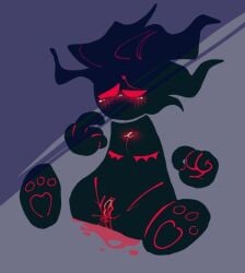 bleeding_from_pussy madness_combat menstruation period red_eyes red_pussy the_auditor yullpj