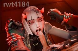 3d age_difference blender complicated cum_in_mouth cum_on_face cum_on_tongue facial female_focus femdom looking_at_partner looking_up mizuki_(overwatch) mizuki_kawano mouth_open omnic overwatch post-orgasm restrained_arms robot_girl robot_on_human rwt4184 shion_(overwatch) toxic_relationship