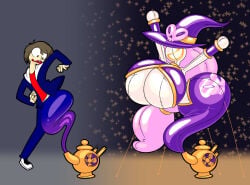 ass ass_expansion breast_expansion breast_growth breast_growth_(enlargement) breasts corruption female frost-lock gender_transformation high_heels huge_ass huge_breasts mtf_transformation no_eyes pocket rubberization thick_thighs transformation transformation_sequence