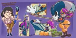 ass ass_expansion breast_expansion breast_growth breast_growth_(enlargement) breasts corruption female high_heels huge_ass huge_breasts human_to_anthro hypnosis mental_transformation mind_control personality_change skunk_girl species_transformation thick_thighs thigh_expansion toonification toonvasion transformation
