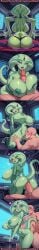 ai_generated alien bald_male ben_10 big_ass black_panties comic cunnilingus dark_nipples disembodied_penis doggy_style fellatio green_lips green_skin hearts_above_head huge_breasts kneeling lace_panties long_tongue looking_back male multiple_panels nipples nude paizuri panties_pulled_down rampa69 rear_view saliva sci_fi sex sweat tail thick_thighs three_eyes vaginal_penetration xylene