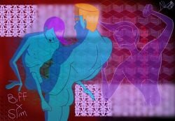 2025 2boys artist_request biff_atlas gay ghost luigi's_mansion male male_only nintendo slim_bankshot video_games yaoi