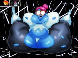 ass_expansion breast_expansion facesitting huge_ass mackdazzle nastasia sitting_on_person super_paper_mario