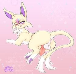 alva_(rkitsune) eeveelution espeon knot male penis pokemon pokemon_(species) rkitsune testicles