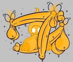 1girl 3boys 3boys1girl ball_with_boobs ball_with_hyper_features breasts chunknudies female fly fly_(the_binding_of_isaac) hyper_balls hyper_penis insect min-min_(the_binding_of_isaac) precum shocked small_but_hung smaller_male sphere_creature sweat the_binding_of_isaac wings