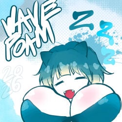 1girl 1girls big_breasts breasts closed_eyes female female_focus female_only open_mouth tired tired_expression tired_eyes tired_look
