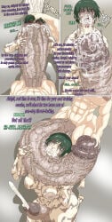 bubbles cfiin choking choking_on_cock domination excessive_cum fire_force futa_on_futa futadom gigantic_penis huge_cock hyper_penis jujutsu_kaisen maki_oze maki_zenin muscular muscular_futa pov sloppy sloppy_blowjob