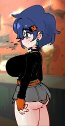 1girls absurd_res ass belle_(zenless_zone_zero) big_breasts breasts female female_only hi_res jellot large_breasts looking_at_viewer panties short_hair solo thick_thighs thighs zenless_zone_zero