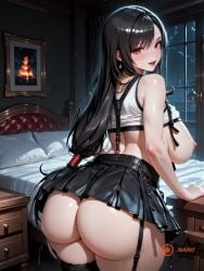 1boy 2d ai_generated ai_generated_video ai_video animated ass bed bedroom black_hair black_skirt breasts cleavage cowgirl_position fellatio female female_on_top final_fantasy final_fantasy_vii garter_straps huge_breasts large_ass large_breasts long_hair looking_at_viewer male male_pov music music_video nipples nude open_mouth oral partially_clothed penis penis_in_mouth penis_in_pussy pov pussy red_eyes sex sound spread_legs square_enix straddling suspenders tagme thighhighs thighs tifa_lockhart tongue vaginal_penetration vaginal_sex video watermark white_top wide_hips zbaiart