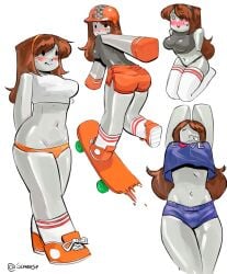 2d_(artwork) roblox robloxian sk8tr white_skin