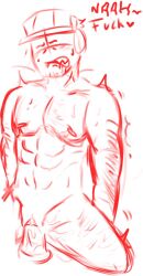 blush deimos deimos_(madness_combat) dildo dildo_in_pussy madness_combat male male_only trans_man