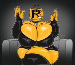 black_legwear huge_ass huge_breasts rockstar rockstar_games turboturismo yellow_body
