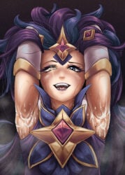 armpit_crease armpits cum cum_on_armpit league_of_legends oiddra sweat sweating zoe_(league_of_legends)