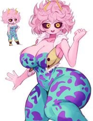 1girls ass big_ass boku_no_hero_academia female female_focus female_only large_ass long_hair mina_ashido my_hero_academia pink_body pink_hair pink_skin post-timeskip reinsleif short_hair solo thick_thighs thighs wide_hips
