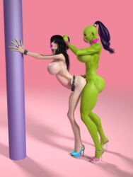 abuse animated big_lips bimbo claws futadom futanari gif_author hag hair_pull high_heels huge_balls huge_breasts huge_cock intersex lipstick orc orc_futanari rape rough_sex skinny veins veiny veiny_penis