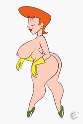 1girls abs animated bouncing_ass bouncing_breasts captainjerkpants cartoon_network curvy dat_ass dexter's_laboratory dexter's_mom erect_nipples female gloves high_heels huge_ass huge_breasts milf no_sound orange_hair red_lips short_hair smile solo thick_lips video voluptuous wide_hips