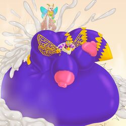 ambiguous_penetration anthro arthropod ass balls bee belly big_balls big_belly big_breasts big_butt breasts chest_tuft cum cum_explosion duo excessive_cum feather_boa female half-closed_eyes heart huge_balls huge_breasts huge_butt hyper hyper_areola hyper_ass hyper_balls hyper_belly hyper_breasts hyper_butt hyper_cum hyper_penis inflation insect_abdomen insect_wings insects kirby_(series) male moth nintendo nipples penetration penis pink_nipples queen_sectonia senos stomach_bulge straight tuft vein veiny_penis video_games wings