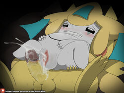 1boy 1girls 2018 after_sex ass ass_grab balls blush clenched_teeth clitoris cum cum_in_pussy cum_inside cum_leaking cum_on_vagina drooling erection female furry hand_on_belly interspecies jirachi legendary_pokemon male nintendo nude on_top patreon penis pikachu pokémon_(species) pokemon pokemon_(species) pokemon_rgby pokemon_rse pull_out pussy pussy_juice rodent saliva straight teeth testicles text url video_games wet white_skin winick-lim yellow_fur yellow_penis yellow_skin