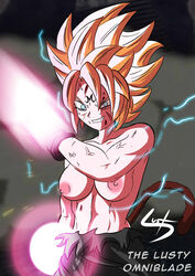 >:d 1girls abs areolae blonde blonde_hair blood breasts breasts_out bruise bruise_on_face bruised bruised_face bruises corruption cyan_eyes dragon_ball dragon_ball_xenoverse electricity energy_ball energy_blade evil_grin evil_smile exposed_breasts female female_focus female_only female_saiyan female_solo kari majin majin_bone majin_mark muscles muscular muscular_female nipples no_bra original_character ripped_clothes ripped_clothing ripped_shirt saiyan saiyan_tail scar scar_on_face shiny shiny_breasts shiny_hair shiny_skin solo solo_female spiked_hair spiky_hair standing super_saiyan super_saiyan_2 tail thelustyomni-blade topless topless_male torn_clothes torn_clothing torn_shirt vein veins veiny watermark