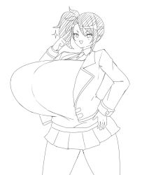 big_breasts breasts gigantic_breasts huge_breasts large_breasts sabanotami sketch