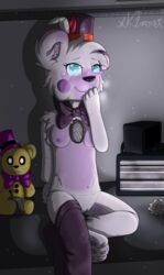 2018 animatronic anthro bear blush digital_media_(artwork) female five_nights_at_freddy's funtime_freddy_(fnafsl) looking_at_viewer machine mammal nipples pussy robot sister_location smile solo video_games xk1rarax