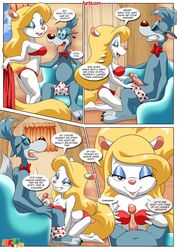 animaniacs bbmbbf comic comic:the_wolf_who_cried_mink minerva_mink wilford_wolf