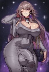 1futa 2d ai_generated ass bag balls big_ass big_balls big_breasts big_butt big_cock big_penis big_testicles black_choker breasts brown_hair bulge bulge_through_clothing bulge_under_clothes choker cleavage cock covered_navel covered_penis covered_testicles dress earrings emsauce erection erection_under_clothes futa_only futanari grey_dress grey_jacket grin handbag herta_(honkai:_star_rail) honkai:_star_rail honkai_(series) huge_balls huge_breasts huge_cock huge_testicles impossible_clothes impossible_dress jacket jewelry large_ass large_balls large_breasts large_butt large_cock large_penis large_testicles large_thighs long_hair long_sleeves looking_at_viewer massive_balls massive_cock massive_penis massive_testicles multicolored_hair one_eye_closed penis penis_bulge purple_eyes purple_hair purple_nails sky smile solo solo_futa taut_dress testicles the_herta_(honkai:_star_rail) thick_ass thick_butt thick_cock thick_penis thick_thighs thighs tight_dress wide_hips