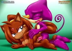 anthro anthropomorphic anthropomorphization barefoot bbmbbf bred canon claimed commission couple cum_in_pussy cum_inside doggy_style espio_the_chameleon feet first_time first_time_sex humanoid_feet mobian mobian_(species) mobian_chameleon mobius_unleashed naked no_going_back nude original_character palcomix permanent pietros_secret_club seed sega sex soles sonic_(series) sonic_fan_characters sonic_oc sonic_original_character sonic_team sonic_the_hedgehog_(series) toes vaginal vaginal_penetration vaginal_sex virginity_loss
