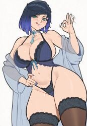 yelan (genshin impact) from genshin impact by maxelartdesign