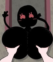 1boy 1girls areolae around_drum backmooms_(unchifirefly) backrooms backrooms_creature big_breasts breast_grab breasts breasts_out cleavage dot_eyes erect_nipples female fondling fondling_breast fondling_breasts gigantic_breasts groping groping_breasts happy huge_breasts humanoid hyper hyper_breasts large_breasts male mommy mommy_kink monster monster_girl nipples pov simple_eyes smiling_at_viewer solo solo_female the_backmooms the_backrooms voluptuous voluptuous_female