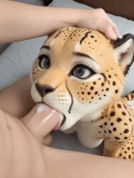 ai_generated animated anthro areolae balls ballsack bed bedroom big_balls big_breasts big_penis blowjob breasts cat cheetah cum cum_in_mouth duo felid feline felis fellatio female furry gif huge_balls huge_cock human inside loop looping_animation male male/female nipples oral penis penis_in_mouth pixelpawai realistic short_playtime shorter_than_10_seconds tan_body tan_skin yellow_body yellow_fur
