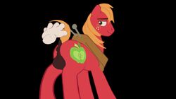 2017 3d animal_genitalia animal_penis animated anus ass backsack balls big_macintosh_(mlp) black_background blush cutie_mark disembodied_hand earth_pony equine feral freckles friendship_is_magic fur green_eyes horse looking_pleasured loop male male_only mammal my_little_pony nude penis pony presenting presenting_hindquarters sidekick simple_background solo spanking