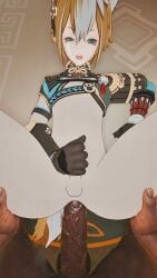 2boys 3d 3d_animation anal animated big_penis cum cum_in_ass cum_inside cum_on_face dark-skinned_male dark_skin femboy feminine_male furry gay genshin_impact gorou_(genshin_impact) interracial jp_3dx light-skinned_male light_skin masturbation small_penis tagme video yaoi