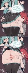 0rever 2026 2girls ai_generated anus ass ass_focus ass_grab big_ass comic comic_page comic_panel duo exposed_anus exposed_ass exposed_pussy hatsune_miku huge_ass kasane_teto lifting_skirt pussy spread_ass spread_pussy tagme text text_box text_bubble thick_thighs utau vocaloid worship