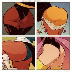 4girls asian ass ass_focus ass_in_dress bent_over big_ass bimbo bubble_ass bubble_butt butt_focus chun-li clothing crossover dark-skinned_female dark_skin dat_ass disney disney_princess doctor_girlfriend female female_only huge_ass hugotendaz large_ass leotard marvel marvel_comics multiple_girls native_american ororo_munroe pantyhose pocahontas pocahontas_(character) storm_(x-men) street_fighter text thick_ass thick_thighs venture_brothers watermark white_border wide_hips x-men