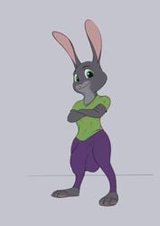 2018 anthro bulge clothed clothing flaccid furry hyper lagomorph lawrence_(character) line_art looking_at_viewer male male_only mammal penis penis_outline pulsar rabbit solo tagme