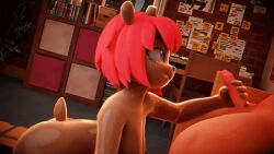 1girl 1girls 3d 3d_(artwork) 3d_animation 3d_model 3d_render animated animated_gif animated_image animation anthro bovid chunkerbuns ferreyart furry gif handjob lamb lammy_lamb on_knees parappa_the_rapper red_hair sheep sheep_girl smirking smirking_at_partner um_jammer_lammy work_in_progress