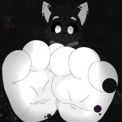 1boy 2026 2026s big_feet big_paws black_sclera critters_(poppy_playtime) domestic_cat feet feet_focus feline foot_fetish foot_focus foxylomar furry furry_male furry_only gigantic_feet hyper macro macro_march macromarch male micro no_humans paw paws poppy_playtime poppy_playtime_(chapter_3) singucat_(genetricsproto) size_difference size_fetish sketch smiling_critters solo space void_critters_(poppyplaytime) white_eyes