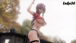1girls 3d 3d_animation animated athletic athletic_female breasts dancing female female_only huge_breasts human megurine_luka mmd music no_sex solo solo_female sound tagme tda_(3d_model_style) underboob video vocaloid