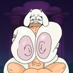 1boy 1girls animal_humanoid anthro big_breasts big_dick big_penis boobfuck boobjob breasts damdude1_(artist) female female_anthro first_person_view goat horrortale human human_male male male/female male_human/female_anthro male_pov nightmare_waifu paizuri penis pov tasteofchoklit_(edit) titjob toriel toriel_(horrortale) undertale undertale_au video_games