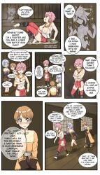 acolyte acolyte_(ragnarok_online) after_sex alchemist alchemist_(ragnarok_online) angry barefoot battle blush breasts comic comic_page cum cum_on_body cum_on_feet cum_pool dripping dripping_cum dubious_consent embarrassed english english_text erection_under_clothes feet female ghost glasses green_eyes monster pervert pervert_female pink_hair ragnarok_online short_hair short_skirt skirt small_breasts soles stockings syaoran_chan09 taekwon taekwon_(ragnarok_online) taekwon_girl toes uncensored vaginal_penetration watching