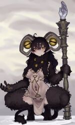 1girls anthro ekrea_jan elden_ring elden_ring_nightreign female female_only fromsoftware fur genderswap_(mtf) goat goat_demon goat_girl goat_horns horns humanization humanized libra_creature_of_night pale-skinned_female pale_skin rule_63