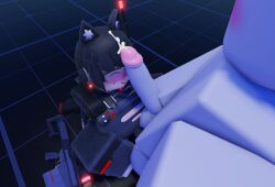 (tdx) 1boy 1boy1girl 1girls applemcx black_hair blush clothes_ripping clothes_sex custom_character dummy_(roblox) faceless_female female female neko neko_girl penis penis_in_face roblox roblox_game roblox_studio sniper sniper_rifle tower_defense_x
