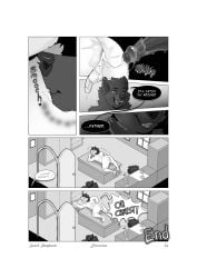 absurd_res andrew_(scarfshepherd) anthro ass big_penis biped black_body black_fur blush bodily_fluids border breath canid canine canis close-up comic cum cum_drip cum_in_ass cum_inside dialogue domestic_dog dominant dominant_anthro dominant_male dripping duo ejaculation english_text erection floppy_ears fur genital_fluids genitals hair hi_res humanoid_genitalia humanoid_penis hybrid internal looking_pleasured male male/male male_anthro male_penetrated mammal messy monochrome multiple_scenes nude_anthro nude_male onomatopoeia open_mouth panting penetration penis pointy_ears pull_out scarfshepherd sex signature size_difference snout solo sound_effects submissive submissive_anthro submissive_male tail text the_entity(scarfshepherd) tuft white_body white_border white_fur wolf