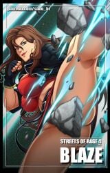 1girls blaze blaze_fielding breasts brown_eyes curvy_body curvy_milf erotic_fight female female_focus female_only huge_breasts large_nipples long_hair milf miniskirt nipples one_breast_out pussy pussy_juice sano-br sega skirt streets_of_rage streets_of_rage_4 thick_thighs upskirt