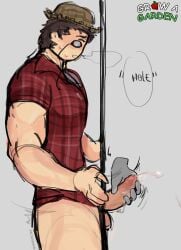 1boy 1male 2d 2d_(artwork) 2d_artwork amduscyas cock cock_out cum cumming dick_out ejaculating_cum ejaculation grow_a_garden jerking_off_another jerkingoff_another male male_only penis penis_out roblox roblox_game robloxian self_upload steven_(grow_a_garden) sweating tagme twitter_username
