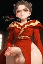 1futa absurd_res absurdres ai_generated anime anime_style balls big_ass big_balls big_penis black_hair breasts china_dress chinese_clothes choker dickgirl disgusted domination from_below futa futanari gold_(metal) greentime high_resolution highres humiliation intersex looking_at_viewer male male_pov manga manhua manhwa ning_yan penis photoshop precum precum_drip precum_on_penis queen red_dress short_hair small_breasts taker_pov ultimate_son_in_law veiny_penis viewer_pov white_skin young